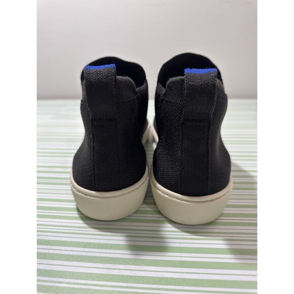 Rothy's Women’s The Chelsea Boot Black Knit Pull On Ankle Shoes Size 8 Comfy - Picture 3 of 9